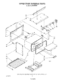 UPPER OVEN INTERNAL, LIT/OPTIONAL Diagram and Parts List for SE950PERW1  Whirlpool Range