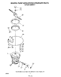 HEATER, PUMP, AND LOWER SPRAYARM Diagram and Parts List for DU8500XT2  Whirlpool Dishwasher