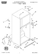 CABINET Diagram and Parts List for RT18HDXFW01  Roper Refrigerator