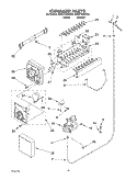 ICE MAKER, OPTIONAL Diagram and Parts List for ED2GTQXKQ00  Whirlpool Refrigerator
