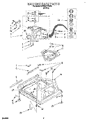MACHINE BASE Diagram and Parts List for KAWE977DWH0  KitchenAid Washer