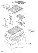 SHELF Diagram and Parts List for ET20NMXDW02  Whirlpool Refrigerator
