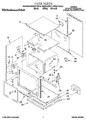OVEN Diagram and Parts List for KEBS177BWH1  KitchenAid Wall Oven