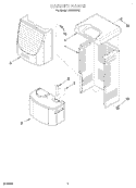SECTION Diagram and Parts List for AD25BBK0  Whirlpool Dehumidifier