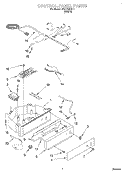 CONTROL PANEL Diagram and Parts List for JEACS50SL1  Whirlpool Ice Maker
