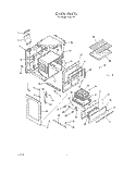 OVEN Diagram and Parts List for F4007W1  Roper Range