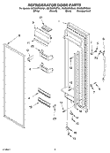 Part Location Diagram of 2188635B Whirlpool Handle - Black