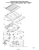 COMPARTMENT SEPARATOR Diagram and Parts List for ET18GKXSW0A  Whirlpool Refrigerator
