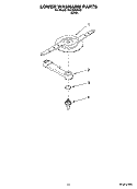 LOWER WASHARM PARTS, OPTIONAL PARTS (NOT INCLUDED) Diagram and Parts List for RUD8050SD2  Roper Dishwasher