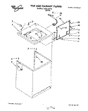 TOP AND CABINET, LIT/OPTIONAL Diagram and Parts List for LBR2121DW0  Whirlpool Washer