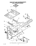 Part Location Diagram of 4314814 Whirlpool VALVE-BRNR