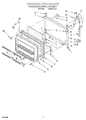 FREEZER DOOR Diagram and Parts List for ET20F134KW0  Whirlpool Refrigerator