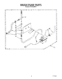 DRAIN PUMP Diagram and Parts List for JT051CAE1611  Whirlpool Ice Maker