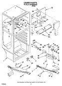 Part Location Diagram of 2221992 Whirlpool Air Diffuser Assembly - White