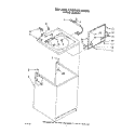 TOP AND CABINET, LIT/OPTIONAL Diagram and Parts List for LA5400XTW1  Whirlpool Washer