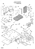 UNIT Diagram and Parts List for GD25SFCHS10  Whirlpool Refrigerator