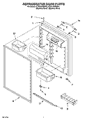 REFRIGERATOR DOOR PARTS Diagram and Parts List for KTRA19KRSS01  KitchenAid Refrigerator