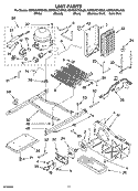 UNIT PARTS Diagram and Parts List for KSRS25CNLK00  KitchenAid Refrigerator