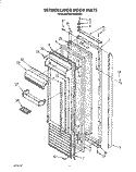 REFRIGERATOR DOOR Diagram and Parts List for KSSS48DAX01  KitchenAid Refrigerator