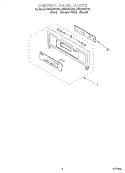 CONTROL PANEL Diagram and Parts List for RBD275PDB8  Whirlpool Wall Oven