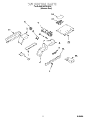 TOP VENTING Diagram and Parts List for KDRP407HSS1  KitchenAid Range
