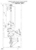 BRAKE AND DRIVE TUBE Diagram and Parts List for 7MLSQ8543JQ0  Whirlpool Washer