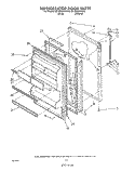 REFRIGERATOR DOOR , LIT/OPTIONAL Diagram and Parts List for ET18OKXWW00  Whirlpool Refrigerator