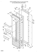 REFRIGERATOR DOOR Diagram and Parts List for KSSS42QDX05  KitchenAid Refrigerator