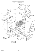 UPPER UNIT Diagram and Parts List for KSSC36MFS05  KitchenAid Refrigerator