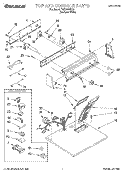 TOP AND CONSOLE, LIT/OPTIONAL Diagram and Parts List for TGDS680EQ3  Estate Dryer