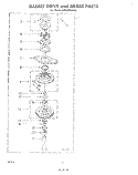 BASKET DRIVE AND BRAKE Diagram and Parts List for LB5300XKW0  Whirlpool Washer
