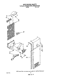 AIRFLOW Diagram and Parts List for 4ED25PWXWN00  Whirlpool Refrigerator