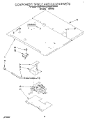 COMPONENT SHELF AND LATCH Diagram and Parts List for KEMI371BBL2  KitchenAid Wall Oven
