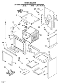 OVEN PARTS Diagram and Parts List for KGSI901PBL00  KitchenAid Range