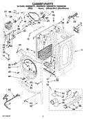 Part Location Diagram of W10487430 Whirlpool PANEL-REAR