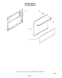 DOOR Diagram and Parts List for RF3000XVW2  Whirlpool Range