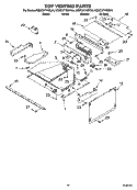 TOP VENTING PARTS Diagram and Parts List for KEMC377KBL04  KitchenAid Microwave Oven Combo