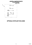 MISCELLANEOUS PARTS OPTIONAL PARTS (NOT INCLUDED) Diagram and Parts List for 7MLSR6332KQ3  Whirlpool Washer
