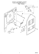 REAR CHASSIS, LIT/OPTIONAL Diagram and Parts List for KESC307BAL6  KitchenAid Range