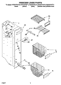 FREEZER LINER PARTS Diagram and Parts List for KSRD25FKSS15  KitchenAid Refrigerator
