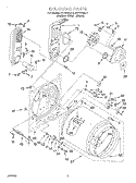 BULKHEAD Diagram and Parts List for KGYS700JT1  KitchenAid Dryer