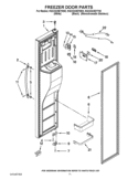 FREEZER DOOR PARTS Diagram and Parts List for KSC23C8EYB02  KitchenAid Refrigerator