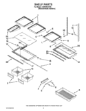 SHELF PARTS Diagram and Parts List for GI6FARXXY06  Whirlpool Refrigerator