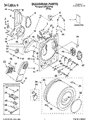 BULKHEAD PARTS Diagram and Parts List for CEDC392PQ0  Crosley Dryer