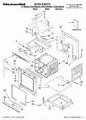 OVEN PARTS Diagram and Parts List for KEBS278SBL02  KitchenAid Wall Oven