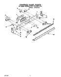 CONTROL PANEL Diagram and Parts List for RS363PCYN1  Whirlpool Range