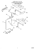 BURNER Diagram and Parts List for SB160PEEQ2  Whirlpool Wall Oven