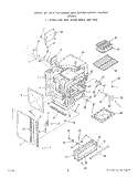 OVEN DOOR Diagram and Parts List for 1456W2A  Roper Range