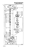 GEARCASE Diagram and Parts List for LA5550XTG0  Whirlpool Washer