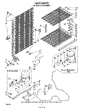 Part Location Diagram of 945491 Whirlpool CONDENSER & PRECOOLER ASSEMBLY